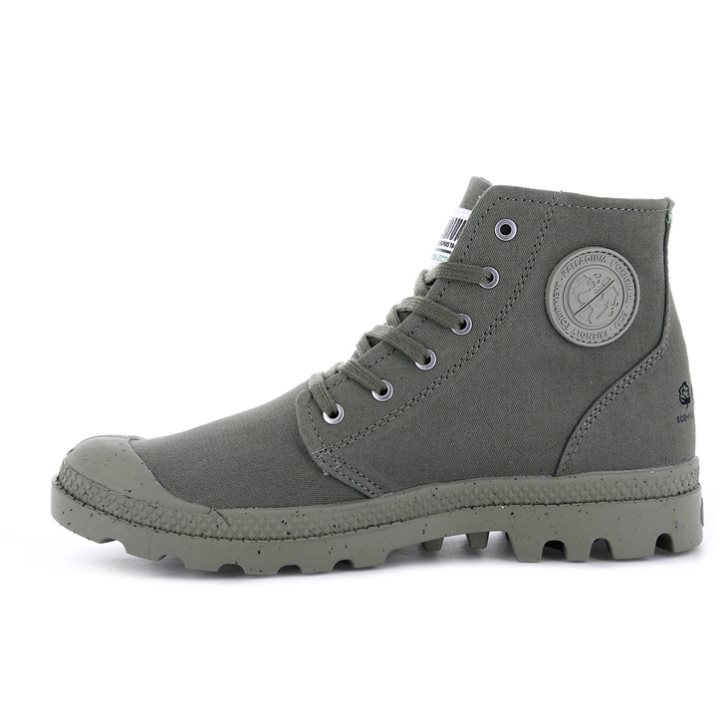 Dámské Boty Palladium Pampa Hi Organic II Šedé | CZ TYK-19V